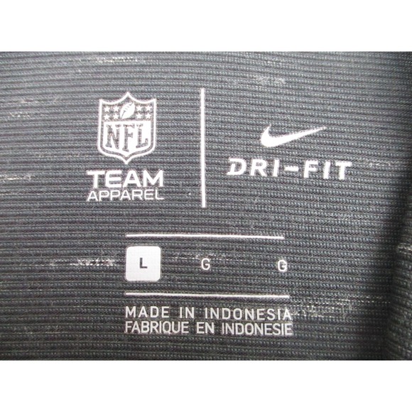 Nike Las Vegas Raiders Sweater Mens L Gray Dri-Fit Pullover 1/4 Zip NFL Football - Picture 4 of 10